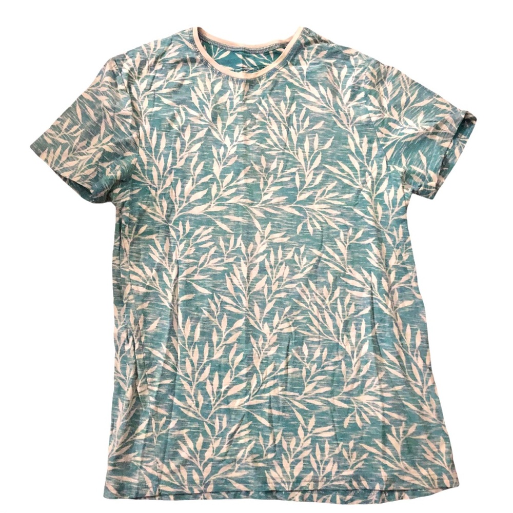 Cedar wood state all over leaf print T-shirt
